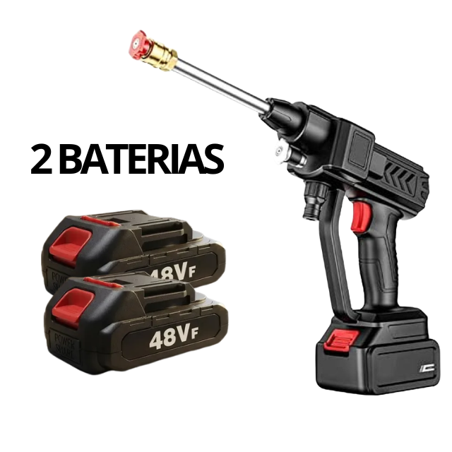 JetMaster® Lavadora Jato Alta Pressão Portátil - Kit com Até 3 Baterias Recarregável