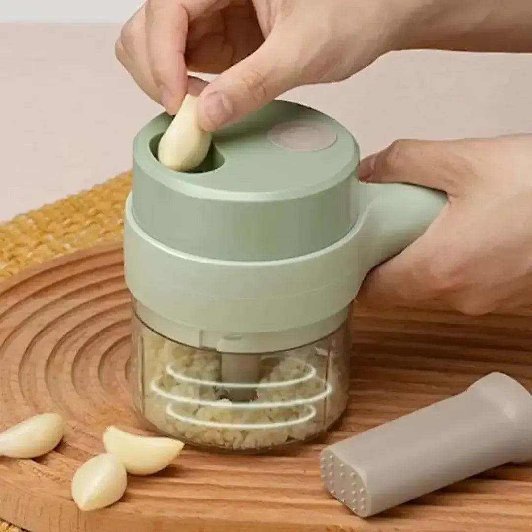 Picador e Cortador Elétrico de Legumes Multifuncional