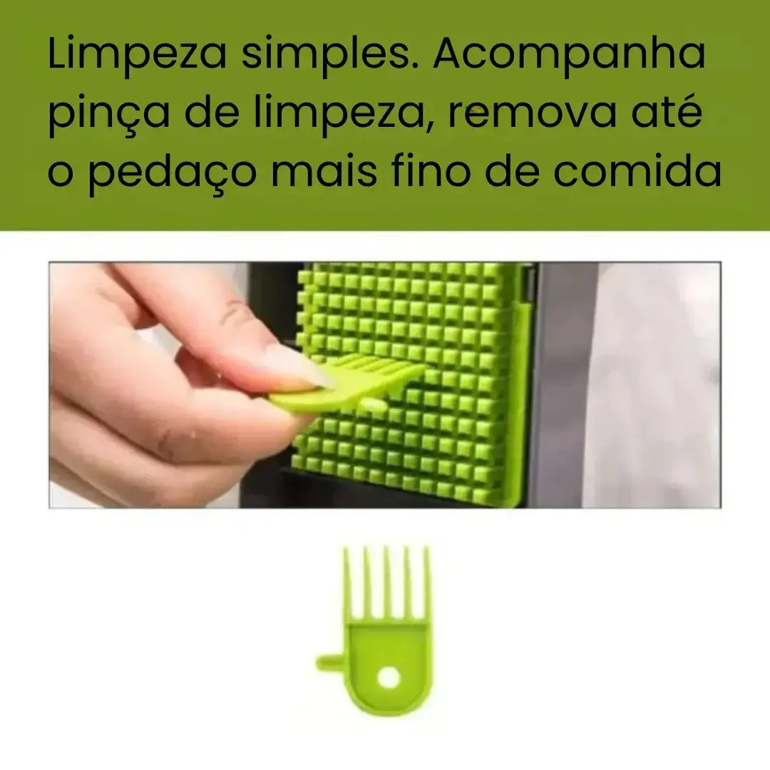 Cortador e Fatiador de Legumes Multifuncional em Aço Inoxidável  16 em 1 - Para Vegetais/Frutas/Legumes
