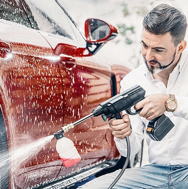 JetMaster® Lavadora Jato Alta Pressão Portátil - Kit com Até 3 Baterias Recarregável