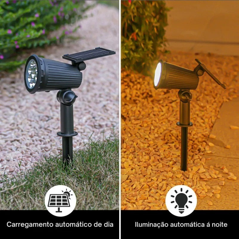 Luminária Solar Espeto para Jardim Com Brilho Ajustável  - IP65 à prova d'água -  EcoBeam