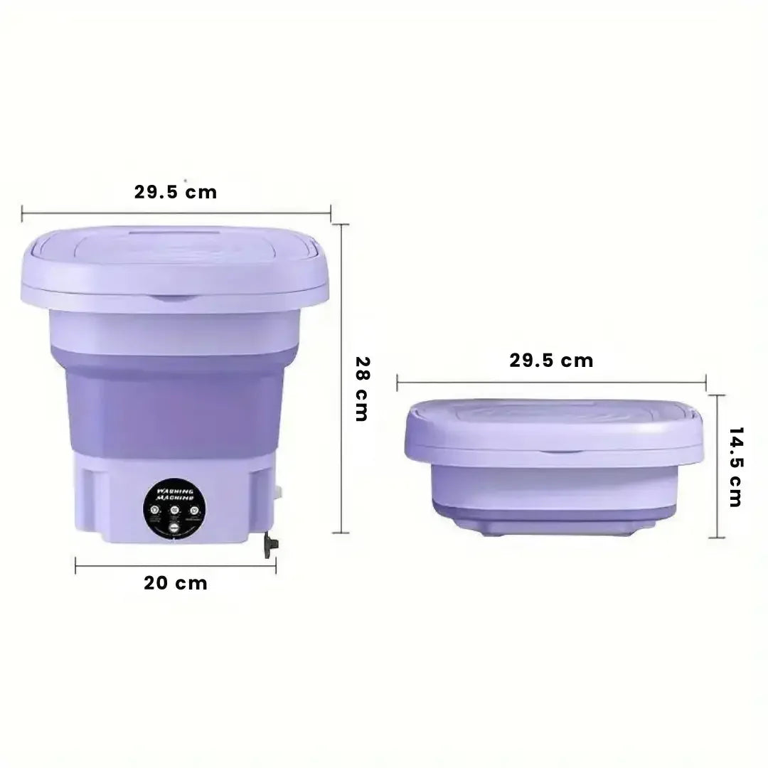 Mini Lavadora Portátil TurboClean 9L – Econômica e Compacta | Modern Casa