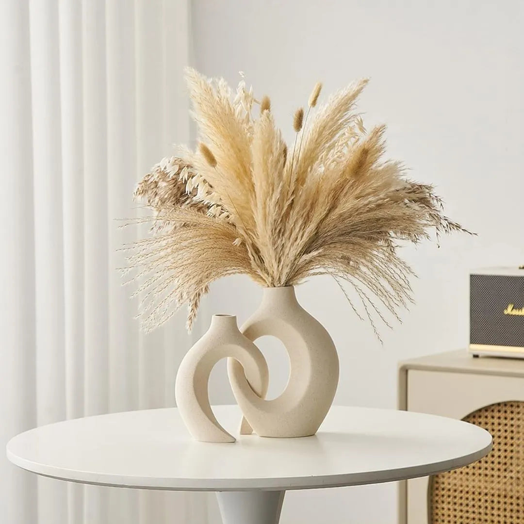 Vaso Decorativo para Sala de Cerâmica para Mesa 2 em 1 - Decoração